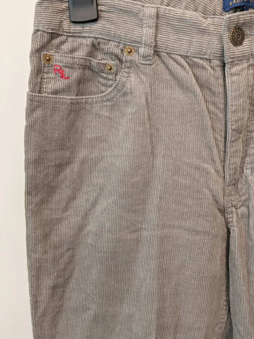 Polo Ralph Lauren khaki Corduroy Pants Size 18 Boy Old Money Preppy Kids classic